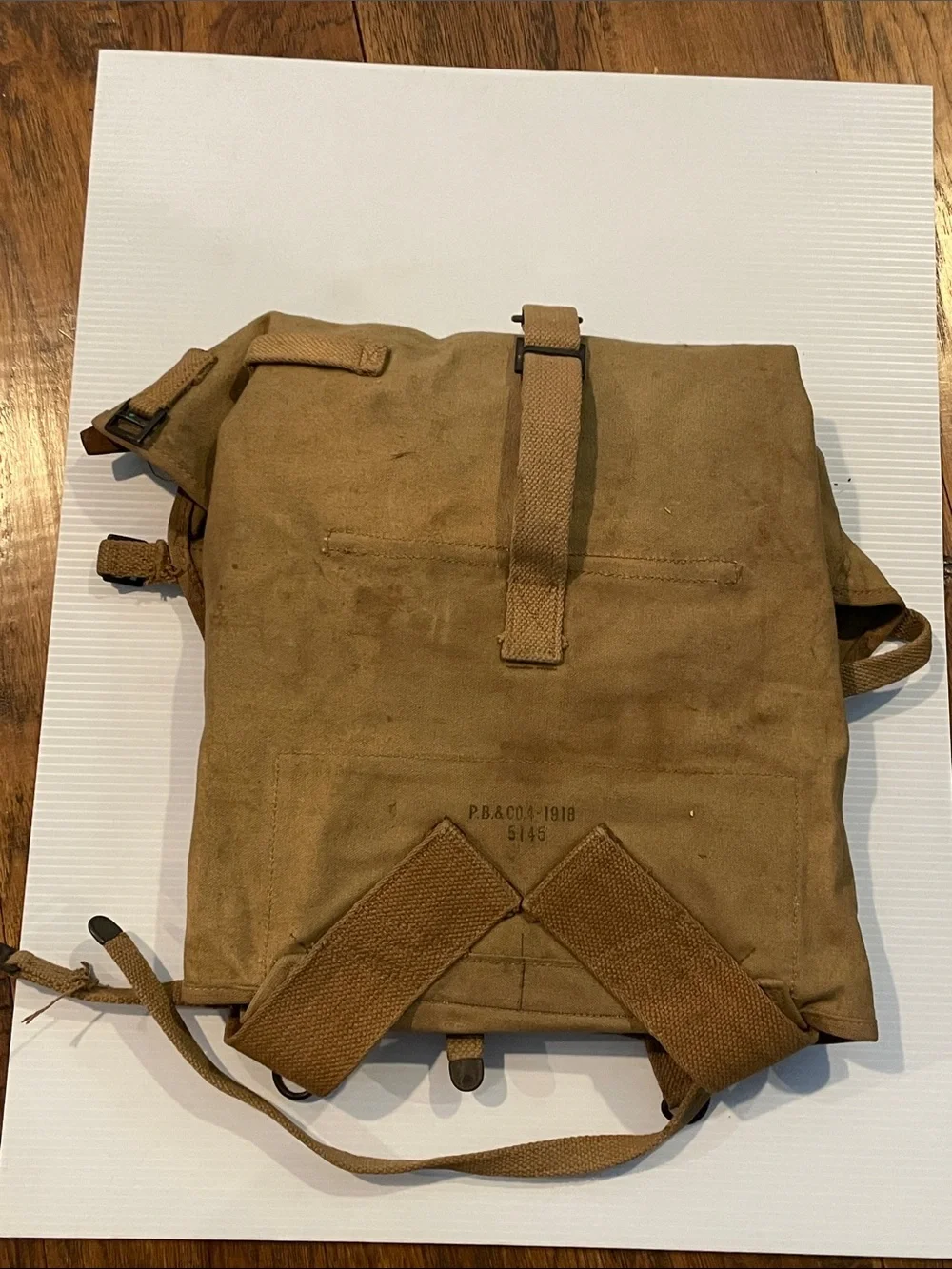 U.S. WW1 1918 Haversack P.B. & Co